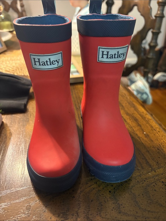 Hatley Other - Hatley Red Kids' Rain Boots with Navy Accents
